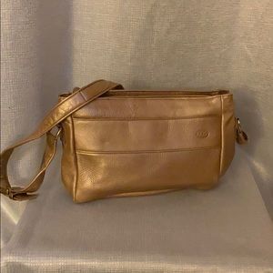 SAS Gold Leather bag